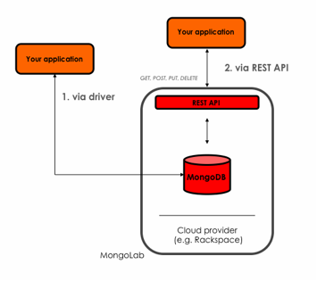 (1) Direct connection via driver (traditional 3-tier architecture)